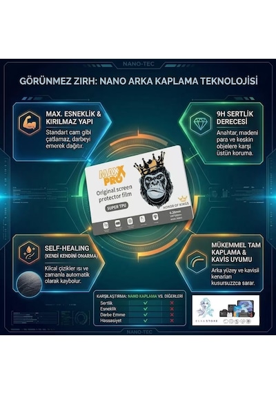 Samsung Galaxy Note 5 Uyumlu Nano Ekran Koruyucu 0.20 Mm İle Ekstra Koruma Maxxpro - Hd