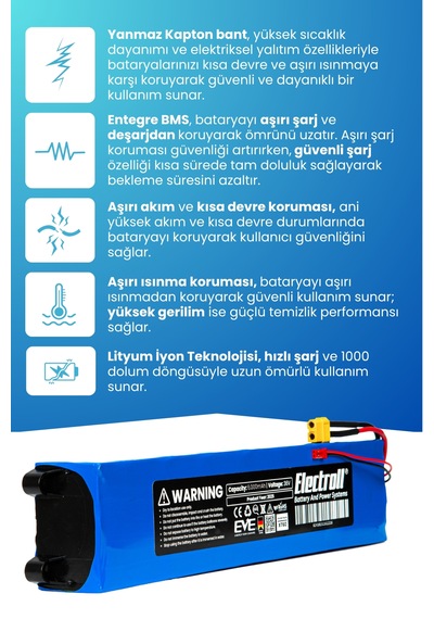 Rks A3 Uyumlu Batarya 36v 6.000mah