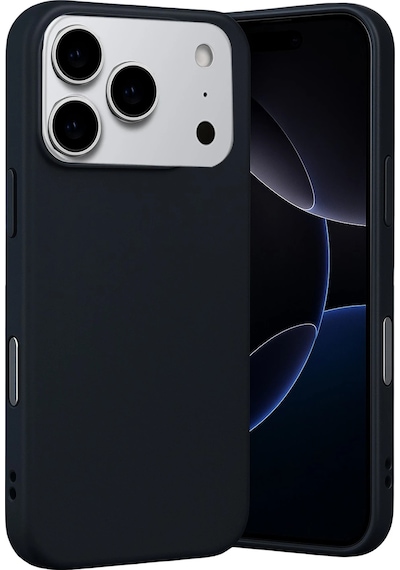 Ilkeshop Newface Apple iPhone Uyumlu 17 Pro Max Nano İçi Kadife Silikon - Siyah Sıyah