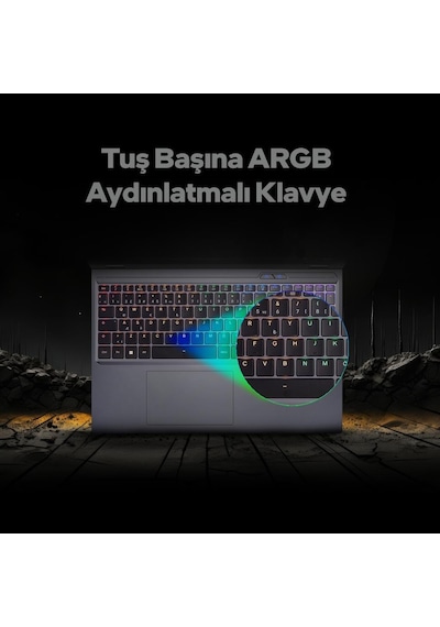 Game Garaj Slayer R9T-5050 C5 R9-7845HX 16 GB 1 TB RTX5050 16" Free Dos Dizüstü Oyuncu Bilgisayarı