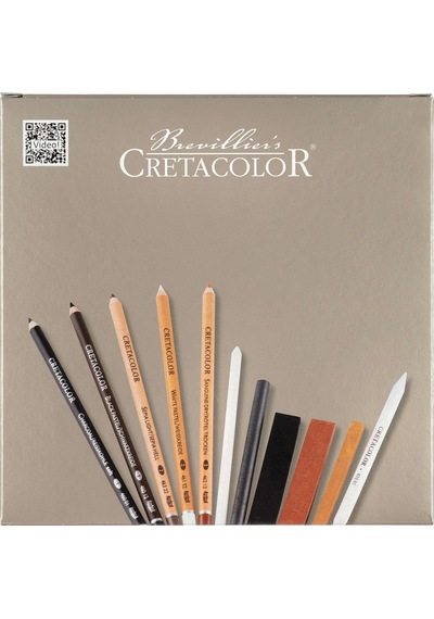 Cretacolor Passion Box Drawing Set Premium Çizim Seti Ahşap Kutu