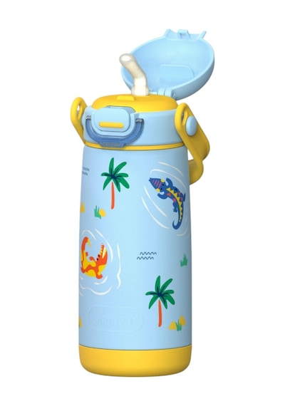 Sipnjoy - Sipsquad Plus Çocuk Su Termosu 480 Ml - Snappy Croc Sanppy Croc