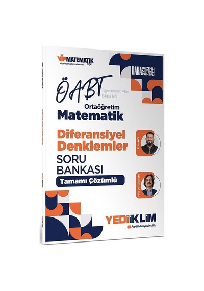 Yediiklim 2027 Öabt Meb-ags Lise Ortaöğretim Matematik Diferansiyel Denklemler Soru Bankası Çözümlü