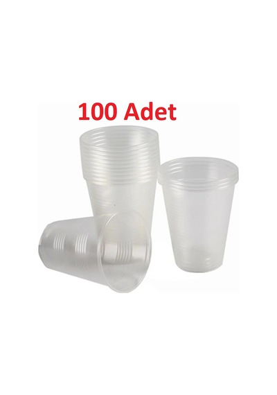 100 Adet Plastik Pet Bardak Otomat Uyumlu 180cc Kullan At