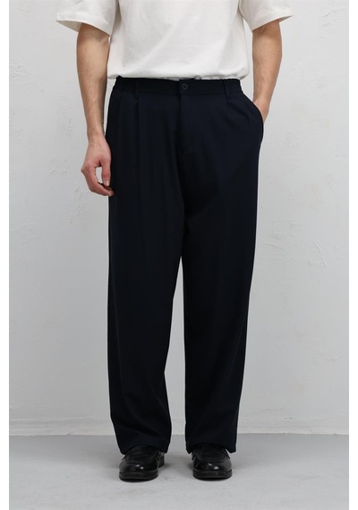 Vamos Baggy Fit Kumaş Pantolon 30-795-1 Lacivert