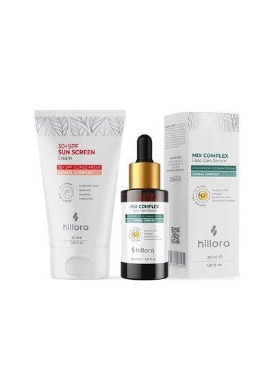 Güneş Kremi 50 Spf + Mix Complex Yüz Bakım Serumu Set