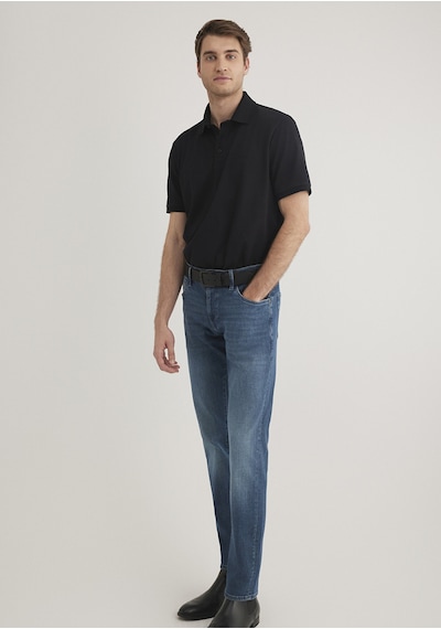 Mavi - Siyah Polo Tişört 0612520-900 Siyah