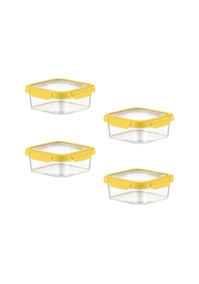 Smatware 4'lü Set Loxo Sızdırmaz Saklama Kabı 700 Ml Sarı Çok Renkli