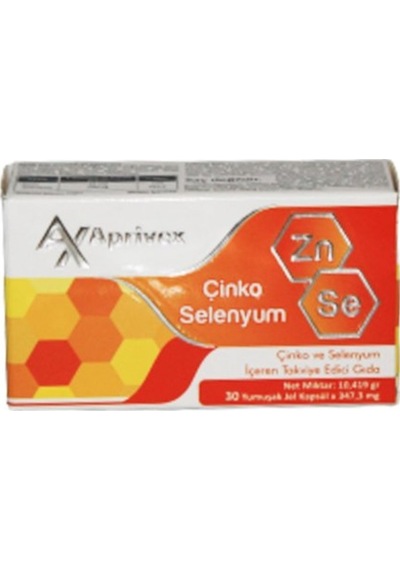 Aprivex Çinko Selenyum 30 Yumuşak Kapsül