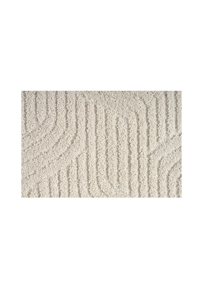 Raschel Carpet Kaymaz Taban Moopy Oval Krem Bukleli Yumuşak Soft Dokuma Yolluk Halı Salon Halısı Lp1003a Krem Krem