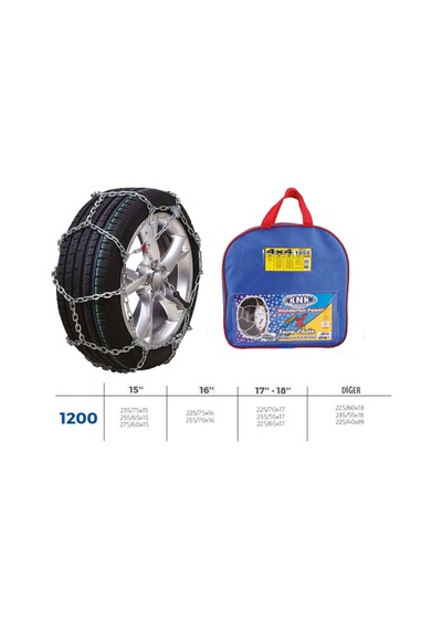 Patinaj - 251 - Zinciri 4x4 Jeep - Minibüs Ve Hafif Tic.araç Zincir Ebatları İçin - Edntrend - Resime Bakınız