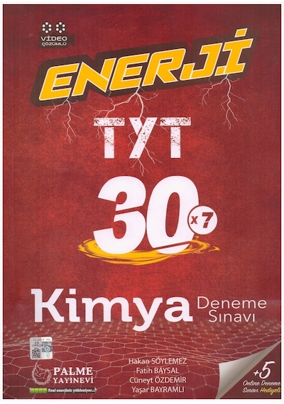 Palme Tyt Enerji Kimya 30 Deneme Sınavı