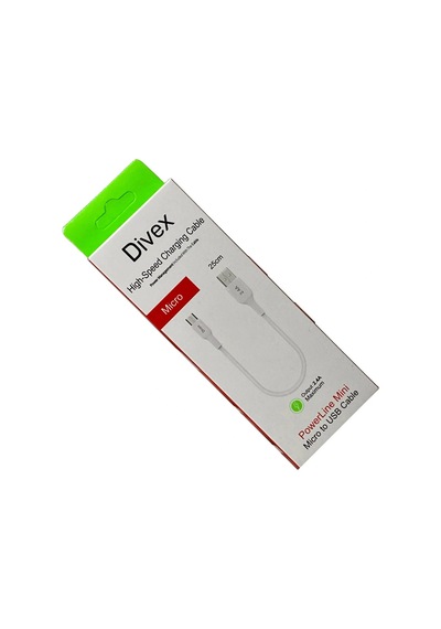 Divex 2.4a Micro Usb To Usb Hızlı Şarj Kablosu 25cm Dc-150