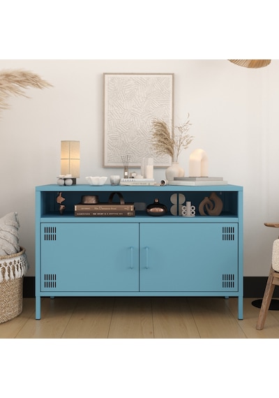 Pera Tv Ünitesi, Tv Dolabı,2 Kapaklı, Açık Raflı 100,50 X 40 X 64,50 Cm Ral 5024 Mavi Pera Tv Ünitesi, Tv Dolabı,2 Kapaklı, Açık Raflı 100,50 X 40 X 64,50 Cm Ral 5024 Mavi