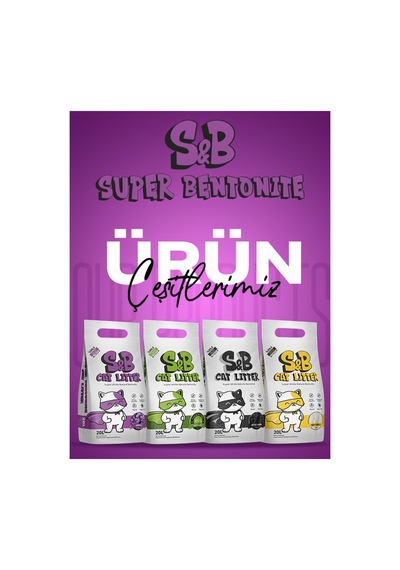 S&b Super Bentonite 20 Litre Lavantalı Topaklaşan Kedi Kumu