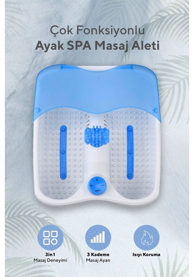 Kumtel Çok Fonksiyonlu Ayak Spa Masaj Aleti Hfs-01 Beyaz
