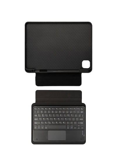 Apple Uyumlu iPad  Pro 12.9 2021 5.nesil Zore Border Keyboard Bluetooh Bağlantılı Standlı Klavyeli Tablet