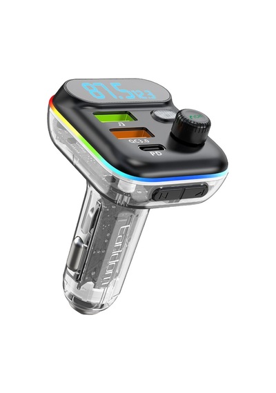 Earldom M80 Bluetooth Usb3.0 Ve Type C Pd Hızlı Şarj Fm Transmitter - Siyah