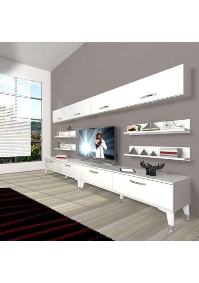 Decoraktiv Eko 360y Slm Silver Tv Ünitesi Tv Sehpası Parlak Beyaz Decoraktiv Eko 360y Slm Silver Tv Ünitesi Tv Sehpası Parlak Beyaz