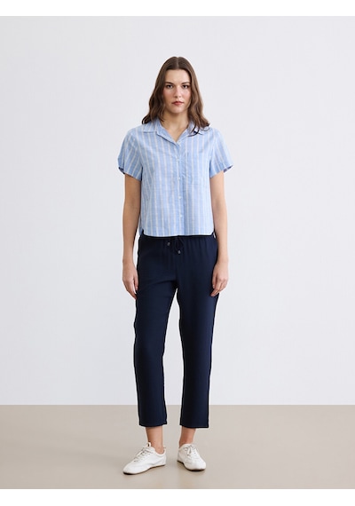 Lcw Everyday Lacivert Beli Lastikli Kadın Pantolon