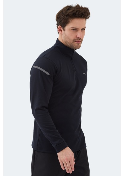 Slazenger Intımate I Erkek Dik Yaka Fermuarlı Lacivert Sweatshırt Lacivert