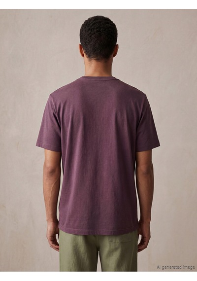 Lcwaıkıkı Classic Mürdüm %100 Pamuk Regular Fit Basic Tişört