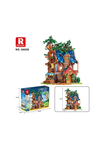 Reobrix 66008 Ağaç Evi Yaratıcı Yapı Blok Seti Building Blocks Tree House - 2566 Parça