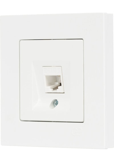 Günsan Eqona Beyaz Tekli Data Prizi (RJ45 Cat6)