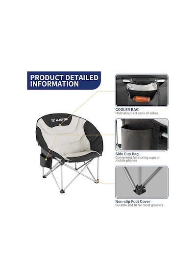 Madfox Moonchair Deluxe Katlanır Kamp Sandalyesi 001