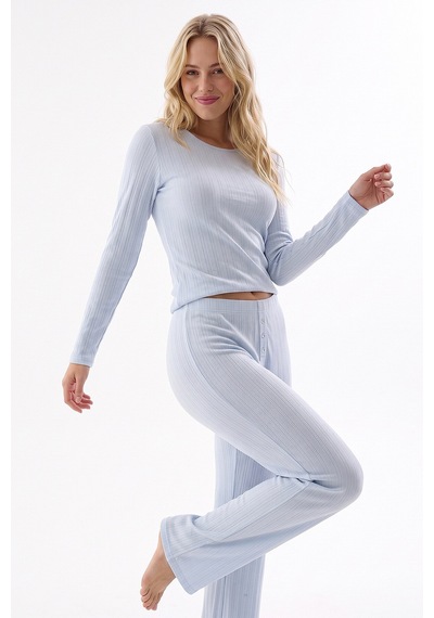 Nbb Mavi Poıntel Basıc Pijama Takım