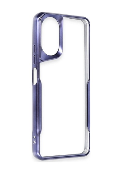 Oppo A38 Kılıf Boyi Silikon Kapak - Lacivert 0.2M-Çok Renkli