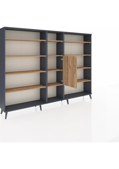 Arges Dolap 12 Raflı Tek Kapaklı 220x30x163 Antrasit-çam Atlas Çam - Antrasit Arges Dolap 12 Raflı Tek Kapaklı 220x30x163 Antrasit-çam Atlas Çam - Antrasit