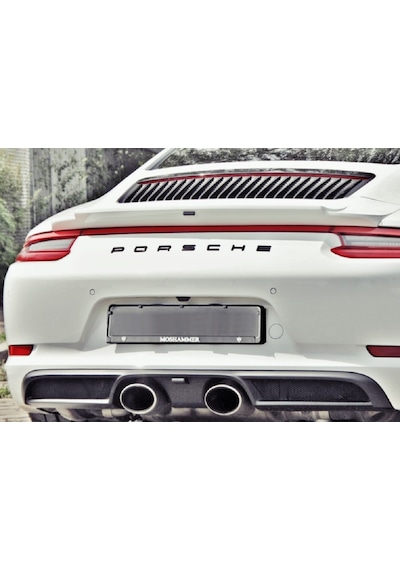 Porsche Bagaj Yazısı Siyah Renk Porsche Trunk Emblem İn Black Color İdealakseporsche123