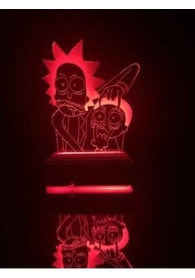 3D Rick And Morty 16 Renk Masa Lambası (462901745)