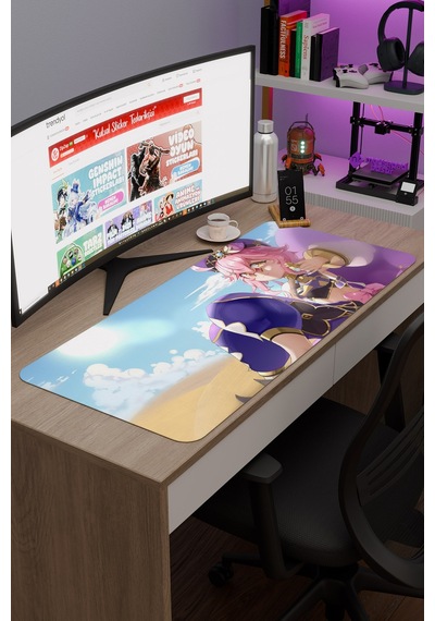 Dori Genshin Impact Anime Gacha V3 - 90x40 Xxl Gaming Mouse Pad Fare Altlığı