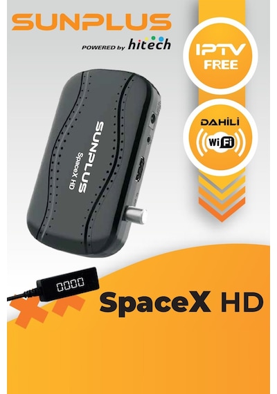 Sunplus Spacex Çanaklı-çanaksız Dahili Wi-fi Full Hd Uydu Alıcısı + Akıllı Kumanda