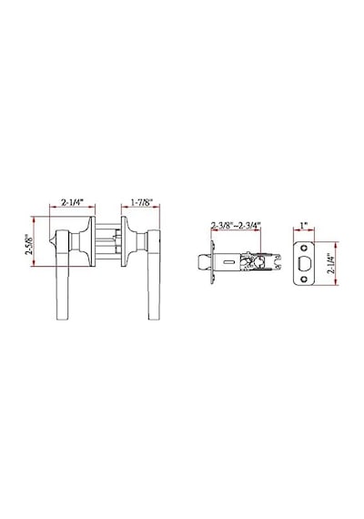 Design House 740407 Scroll 2 Yönlü Ayarlanabilir Gizlilik Kapı Kolu, Yağla Pürüzlü Bronz, 6 Evrensel