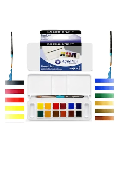 A5 200 Gr Spr Mix Media Pad 20 Yp+a5 120 Gr 50 Yp Aquafine Sulu Boya Seti 12'li Sanat Seti Diğer