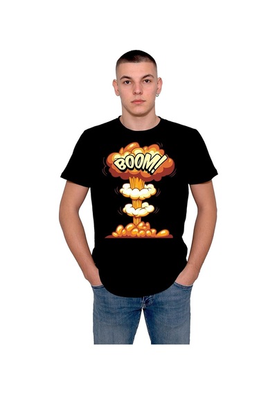 Boom Nükleer Patlama Füze Tişört Unisex T-shirt 001