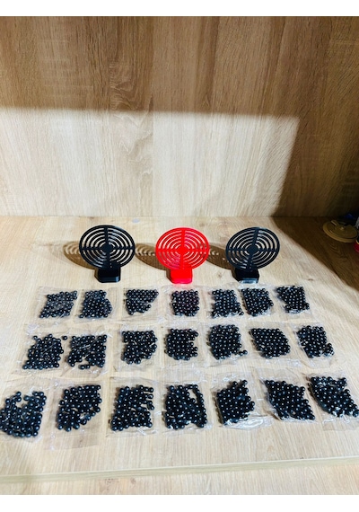Hedef 3 Adet 9 Cm + 21 Paket Plastik Boncuk Karışık