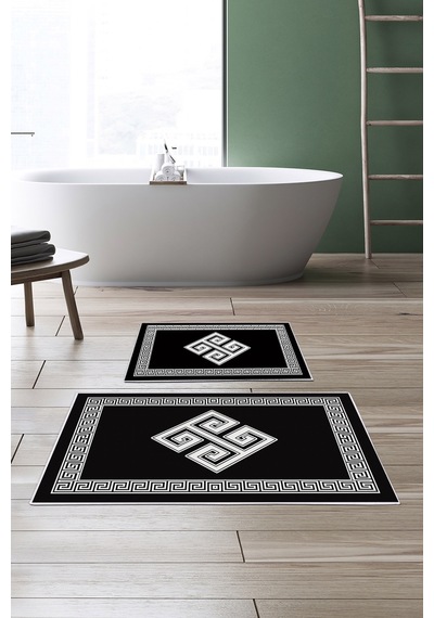 Alanur Trend Kaymaz Taban Dijital Banyo Takımı Kt490 Siyah