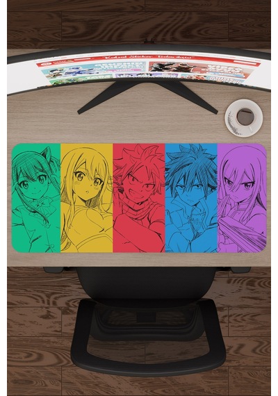 Fairy Tail Anime V5 - 70x30 Xl Gaming Kauçuk Kaymaz Taban Mouse Pad Fare Altlığı