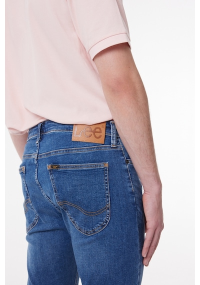 Lee Malone Skinny Fit Dar Kesim Düşük Bel Çok Dar Paça Mavi Erkek Esnek Jean Denim Kot Pantolon L736AHKR Mavi