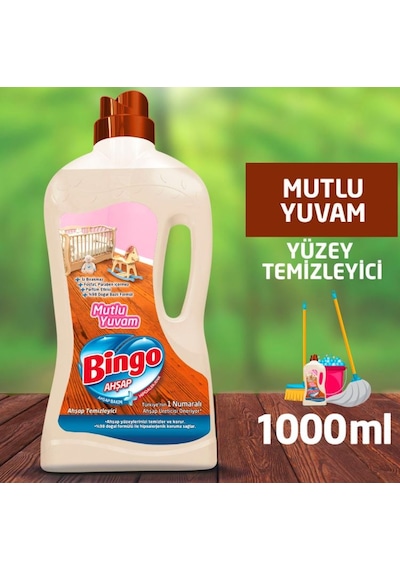 Bingo Mutlu Yuvam Ahşap Yüzey Temizleyici 1 L