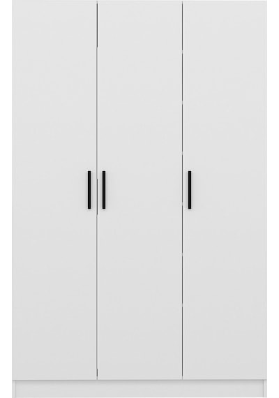 Minar Kale 210 Cm 3 Kapaklı 1b Raf Portmanto Beyaz