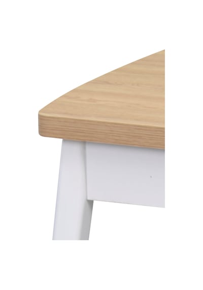 Vilinze Avanos Ahşap Açılır Kapanır Mdf Mutfak Masası - 70x120+30 Cm Naturel Beyaz