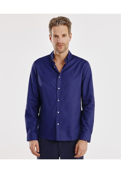 Yargıcı Regular Fit Oxford Gömlek 25yegm6002x 021 Mavi