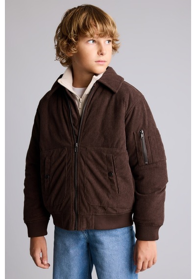 Defacto Polo Yaka Tafta Mont Erkek Çocuk H0427a826aubn130 Kahve-bn130