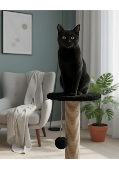 Reyo Pet Stepli Kedi Tırmalama Tahtası Siyah