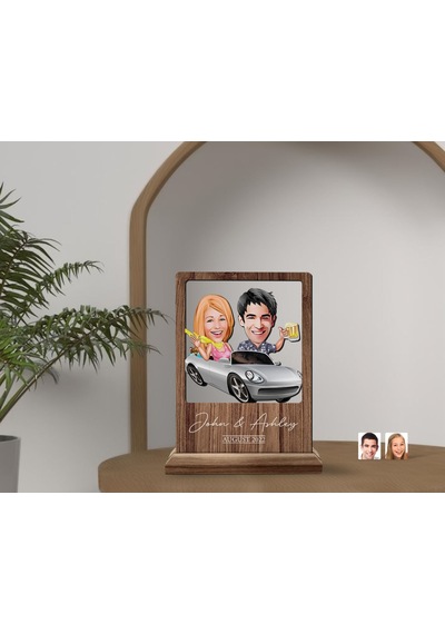 Bk Gift Kişiye Özel Sevgililer Karikatürlü Ahşap Standlı Biblo, Sevgililer Günü Hediyesi, Doğum Günü Hediyesi, Yıl Dönümü Hediyesi-17